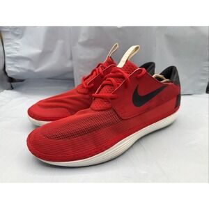 Nike Solarsoft Moccasin Mens Red Black White Men Size 10 NBW 555301-601